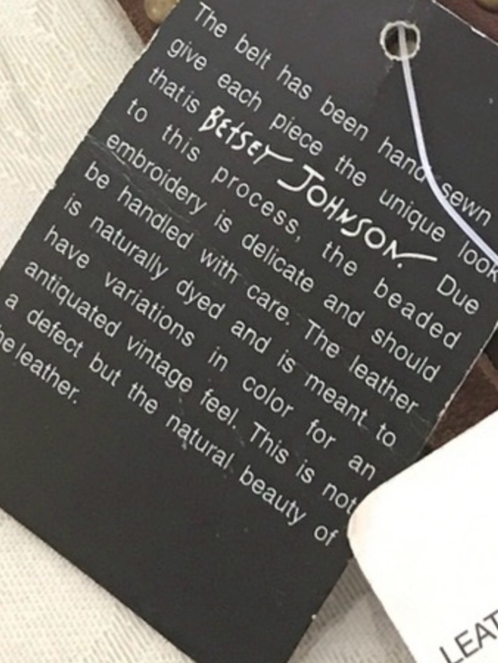 Betsey Johnson BoHo Leather Belt - Picture 8 of 10